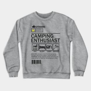 Camping Enthusiast Crewneck Sweatshirt